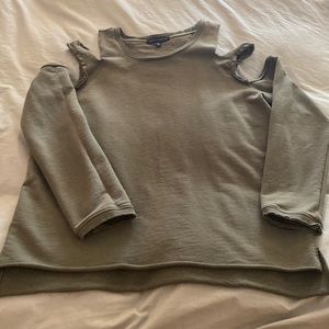 Sanctuary sweatshirt with shoulder cut outs